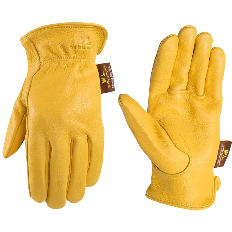Wells Lamont Womenâ€™s Soft Deerskin Full Leather Gloves, Medium (987M) - Image 1